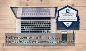 TopDevelopers lists Prismetric as a Top Mobile App Development Company in USA