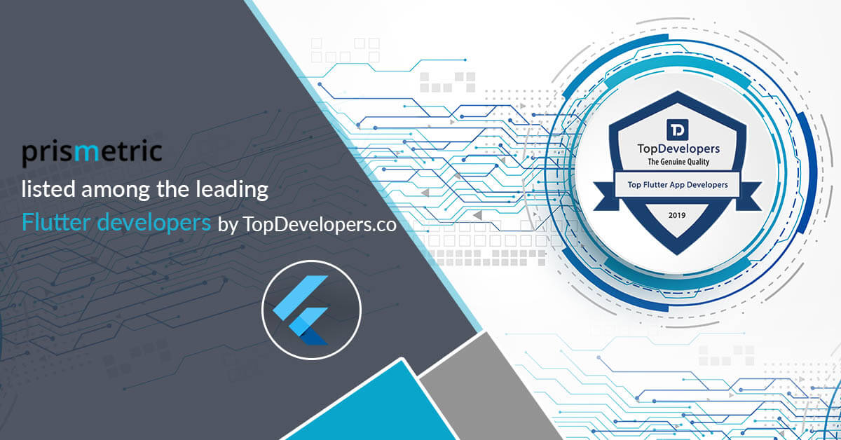 Prismetric listed among top Flutter developers by TopDevelopers.co