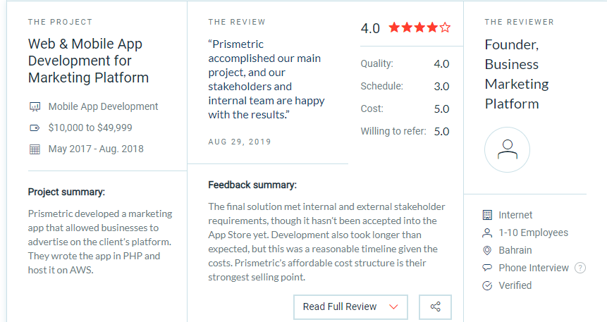Prismetric review on clutch