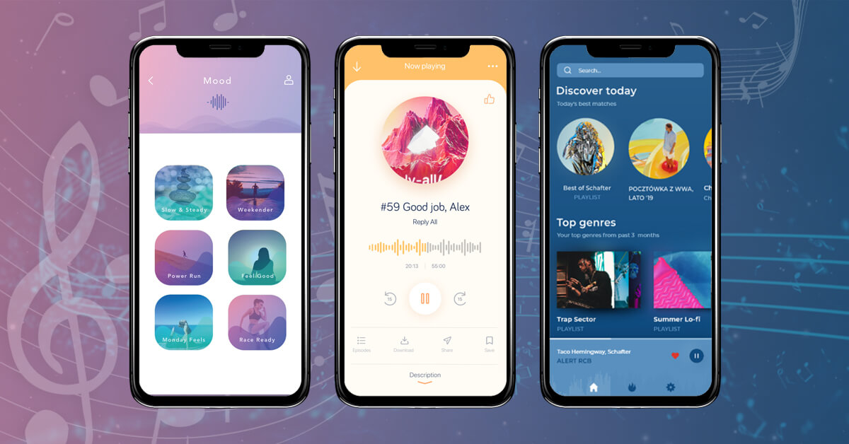 Basic features of Music Streaming App