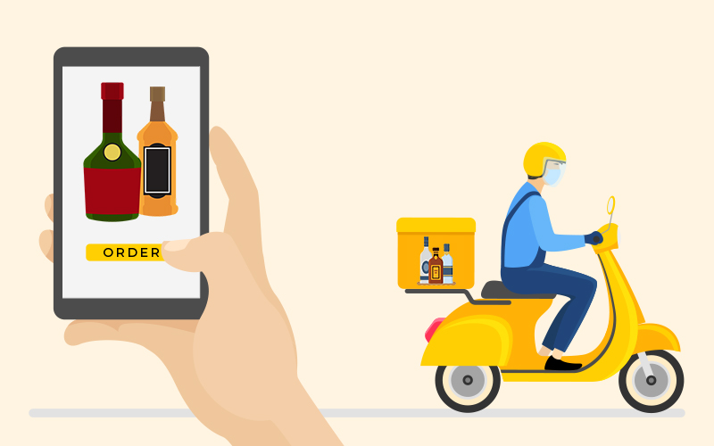 Alcohol delivery app