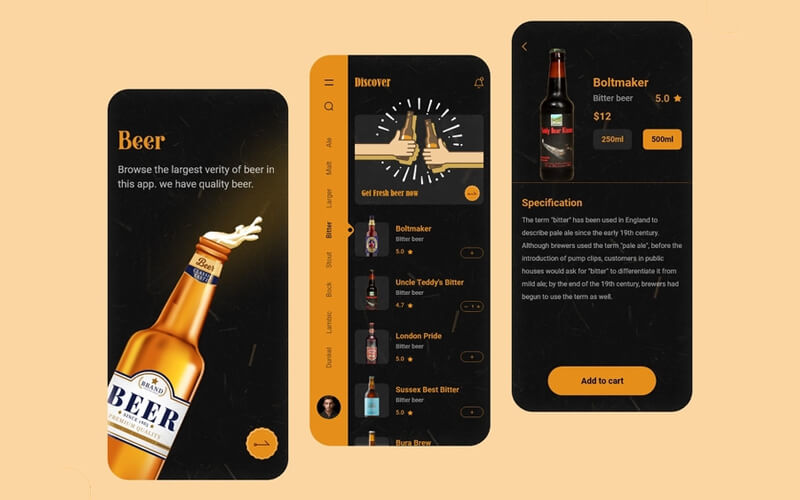 Alcohol delivery app
