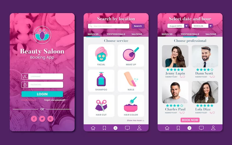 Beauty salon app idea