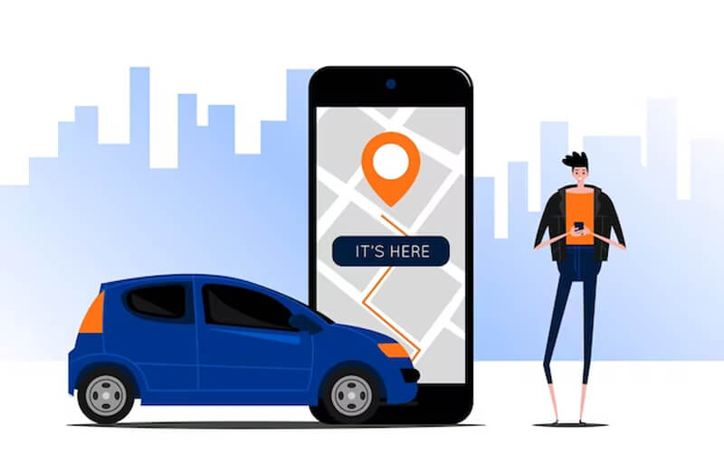 Parking space finder app
