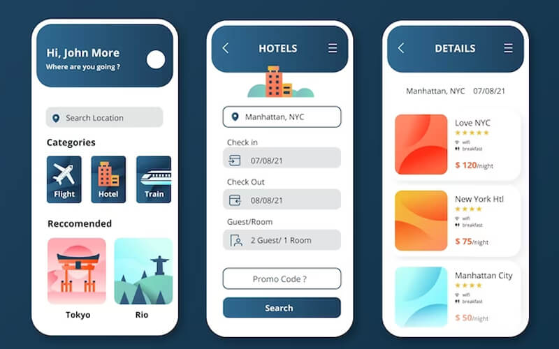 Travel planner app
