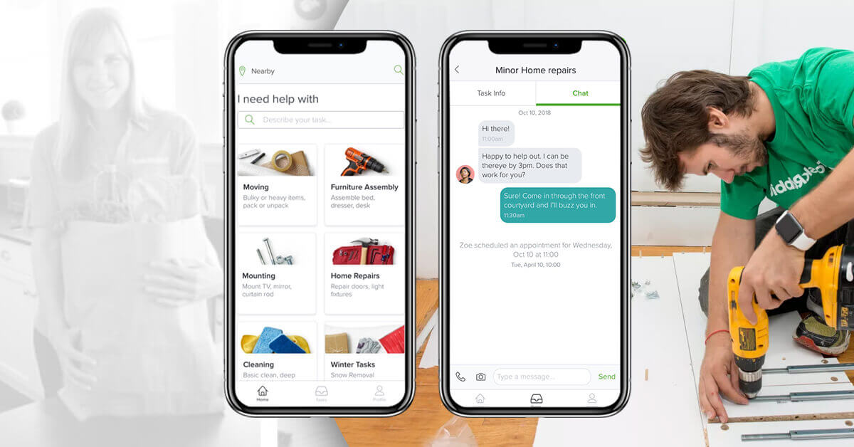 basic features of TaskRabbit