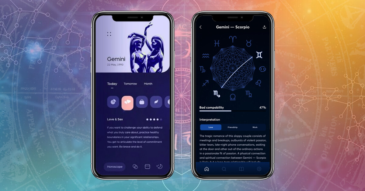 different-screen-of-Astrology-App-with-basic-features