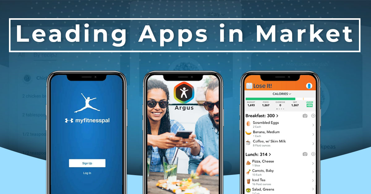 Leading diet and health Apps in Market