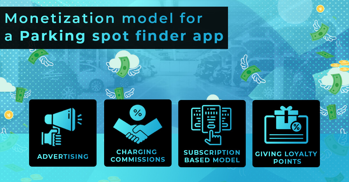 Monetization model for a Parking spot finder app