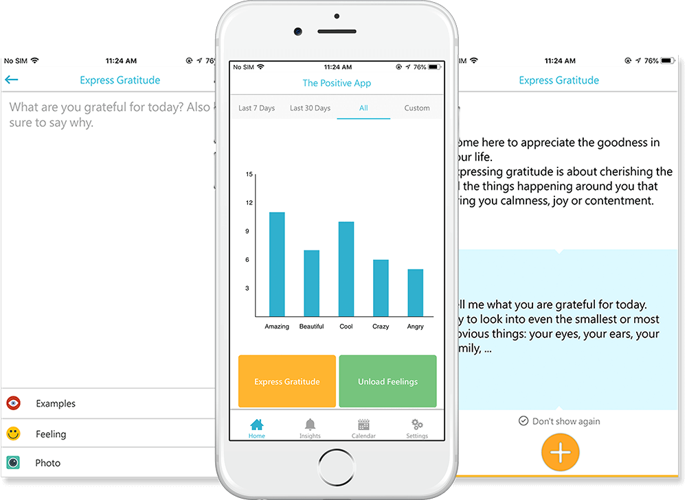 App Features and Functionalities of Positive App