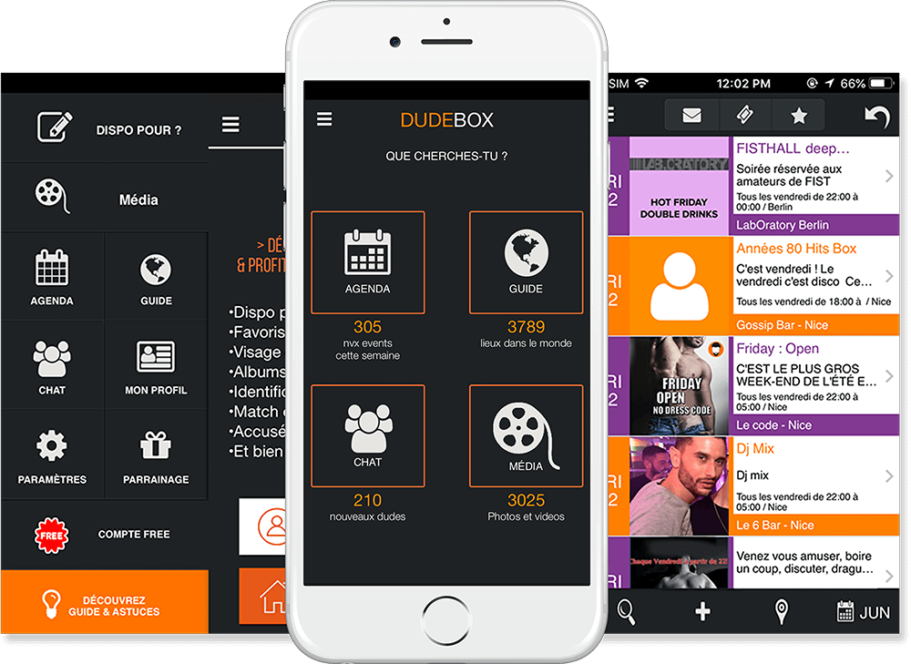 Functionalities of Dudebox app