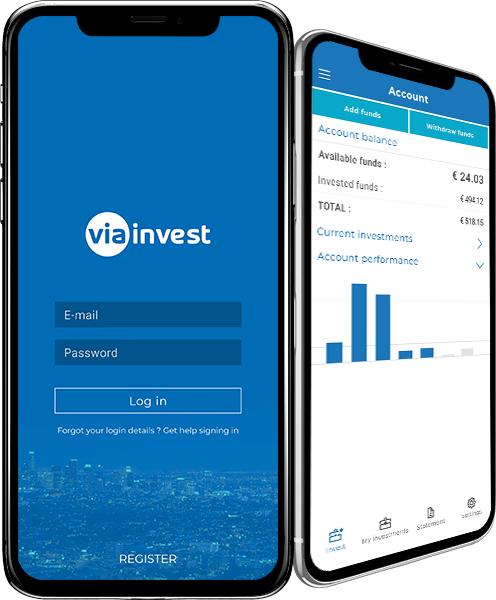 ViaInvest login page
