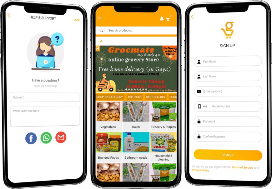 On-Demand Grocery Delivery App features