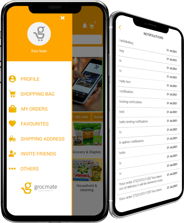 On-Demand Grocery Delivery App functionalities