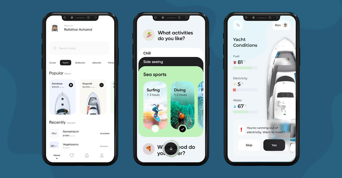 Features of Boat Rental App Development