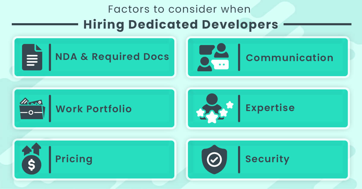 Things to consider when hiring dedicated developers
