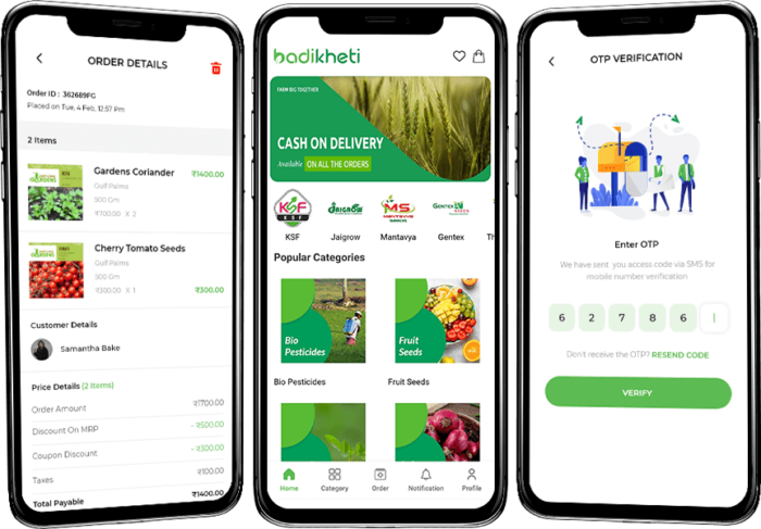 agritech ecommerce marketplace app features