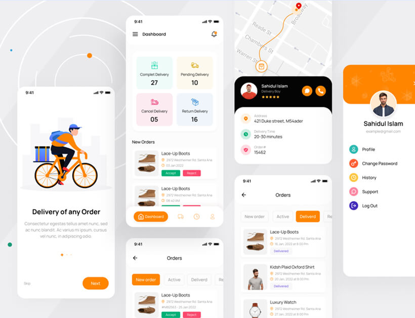 Delivery boy app