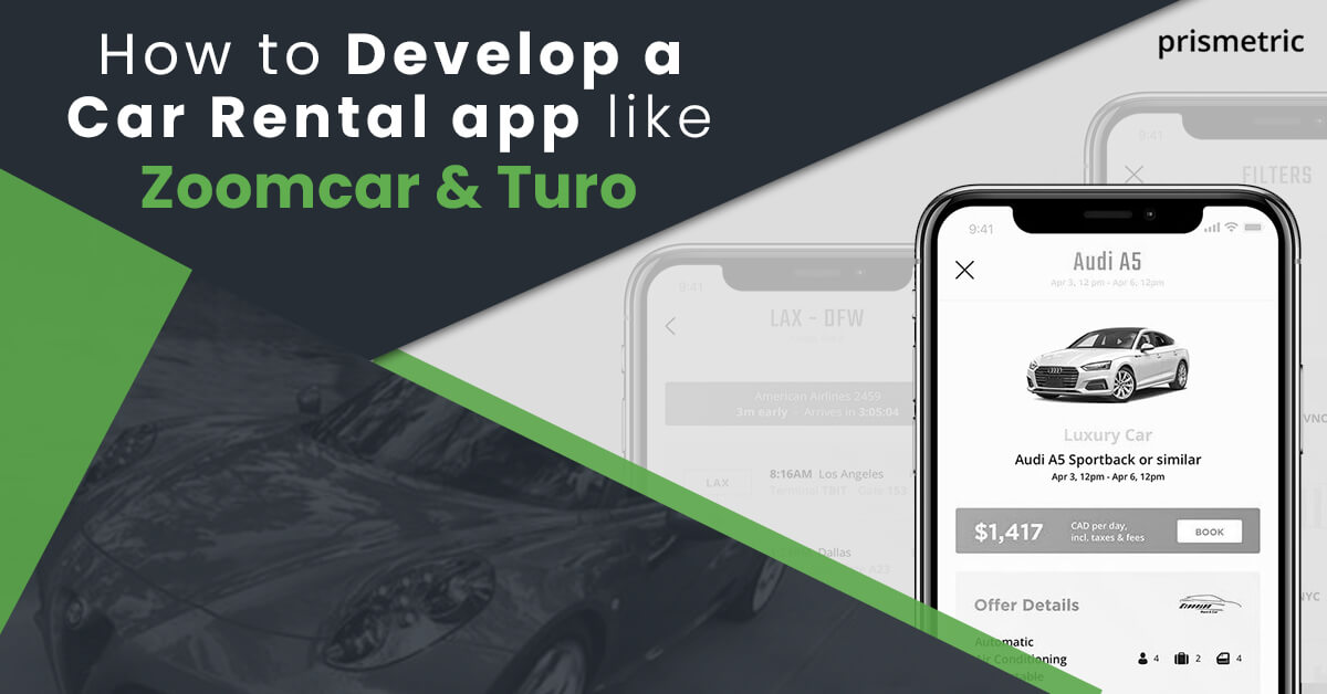 car rental app development plan
