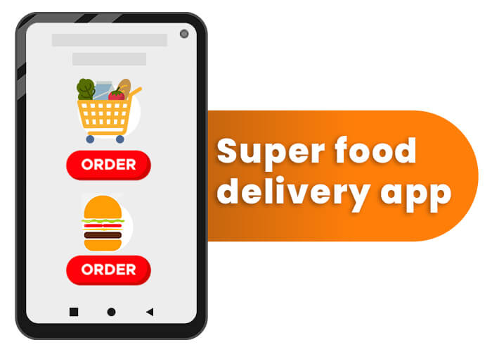 Super food delivery app