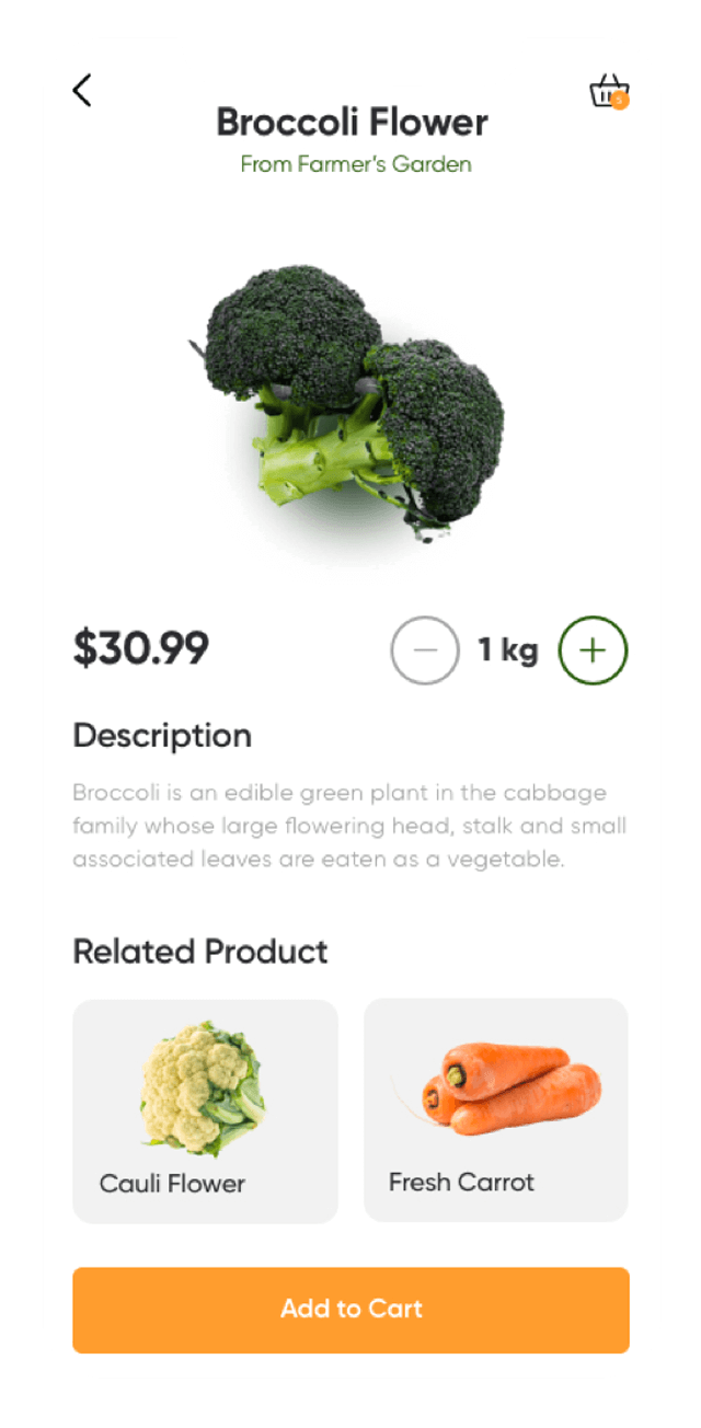 grocery user app product details screen