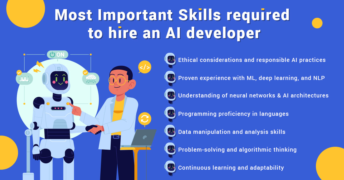 Skills required to hire an AI developer