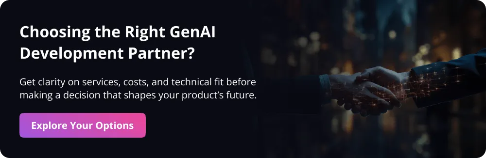 Generative AI Development Companies CTA