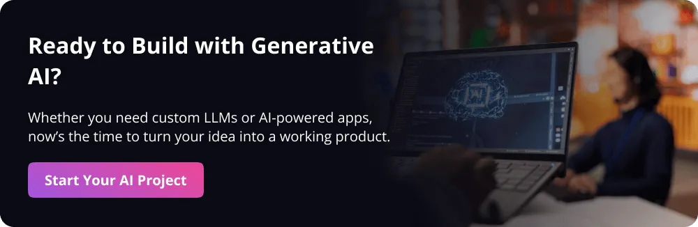 Generative AI Development Companies CTA
