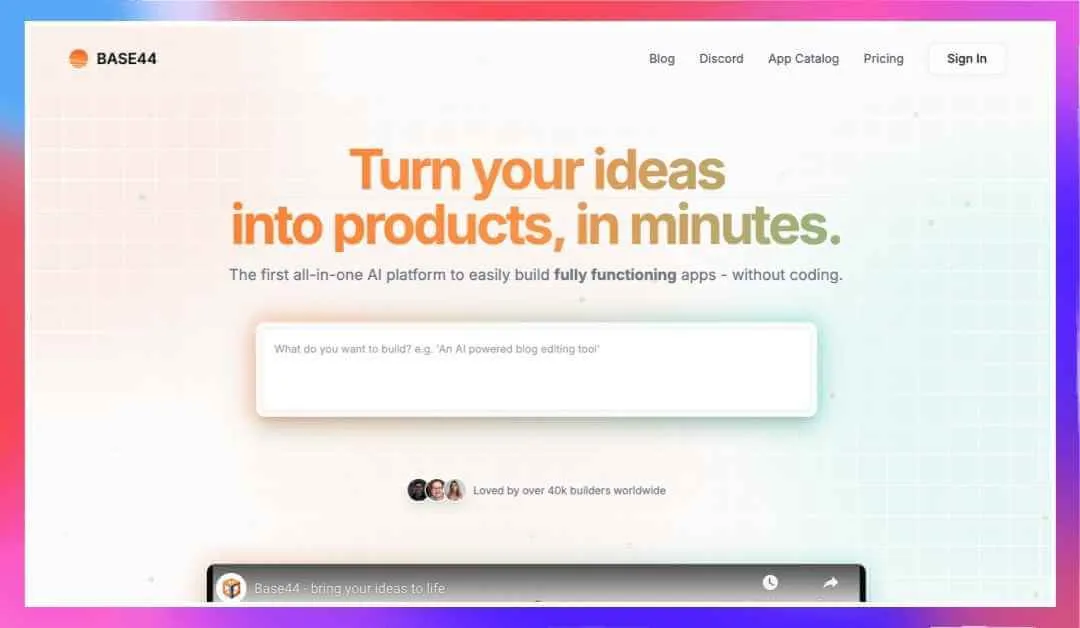 Base44 Home Page 