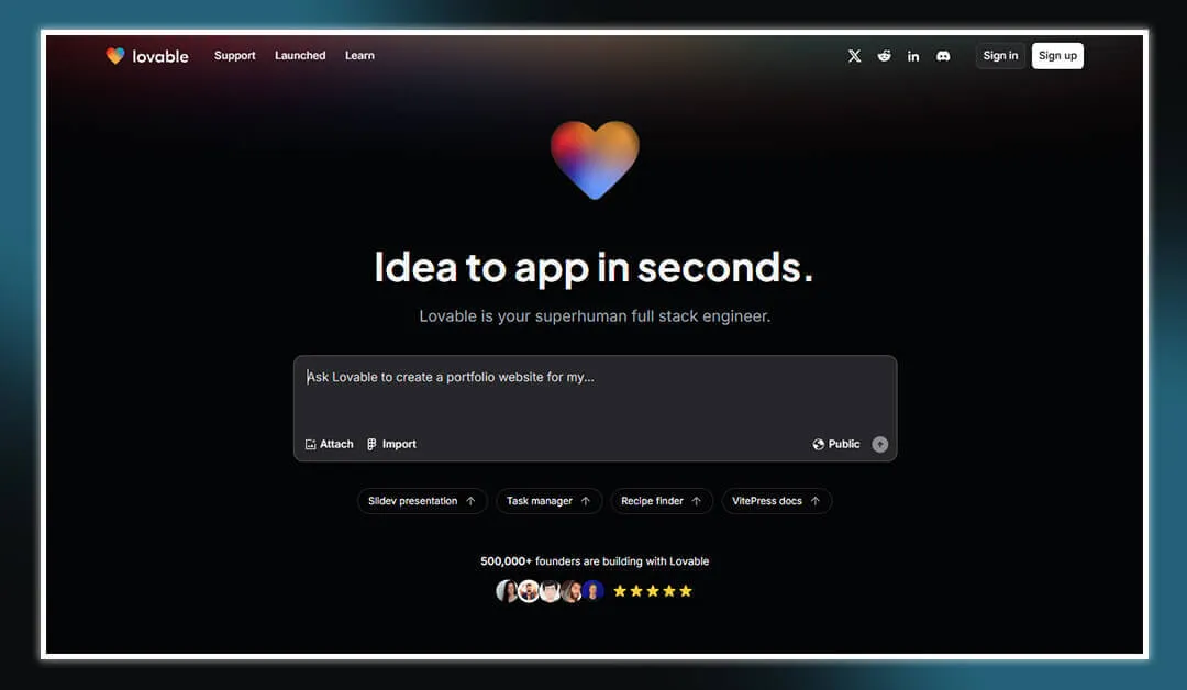 Lovable Home Page