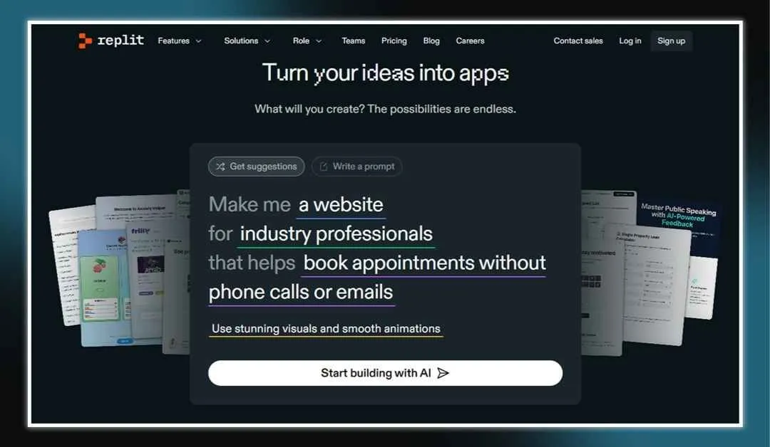 Replit Home Page