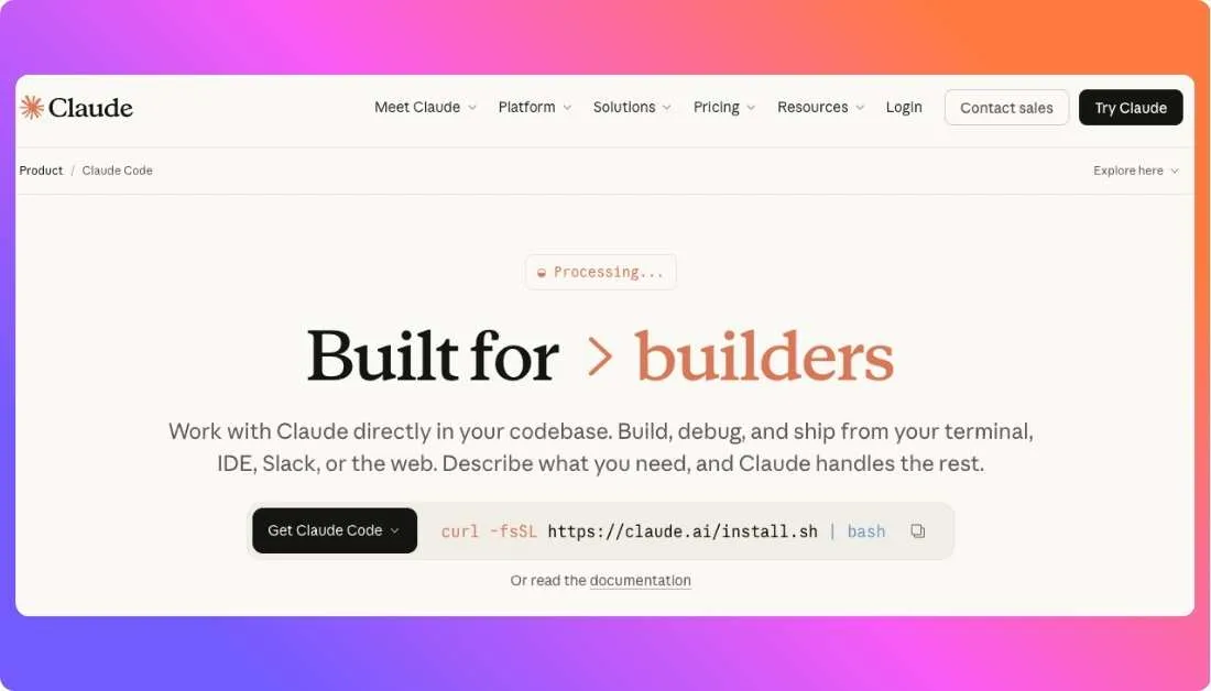 Claude Code Home Page
