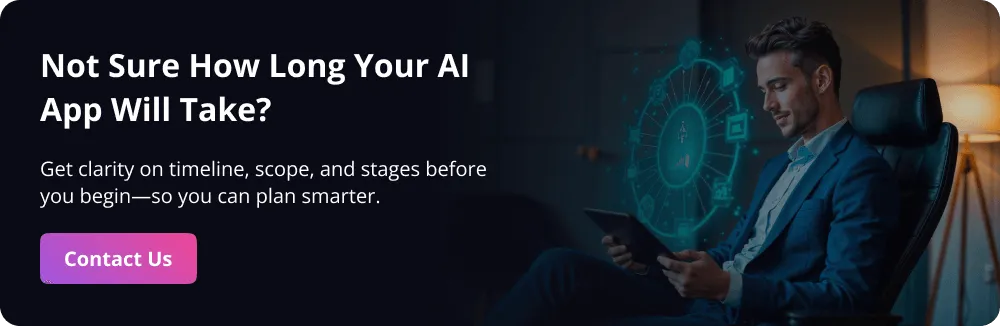 How Long Does It Take to Build an AI App CTA