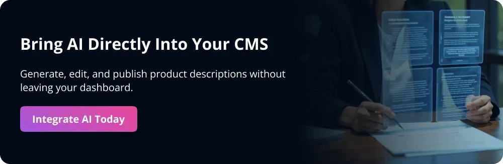 Product Descriptions CTA