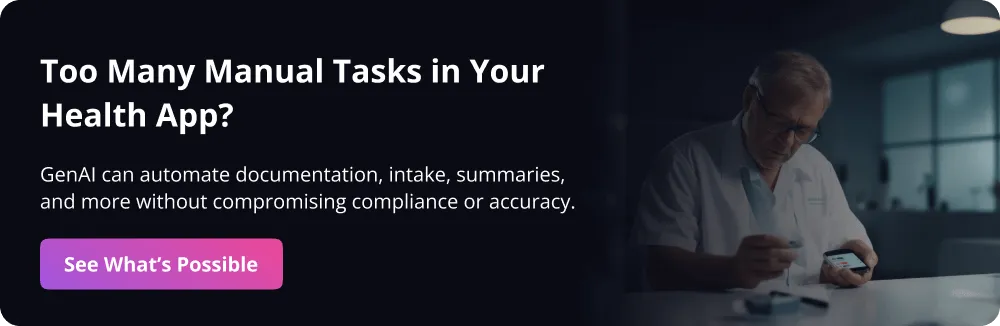 generative ai help healthcare CTA
