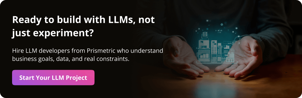 Contrate CTA de desenvolvedor LLM