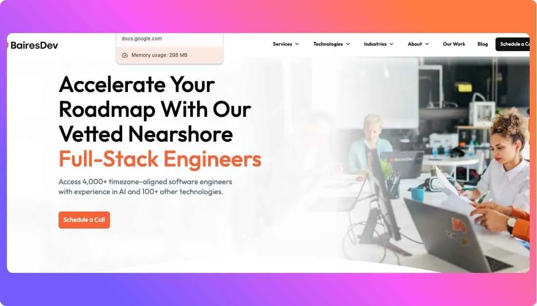 BairesDev Home Page