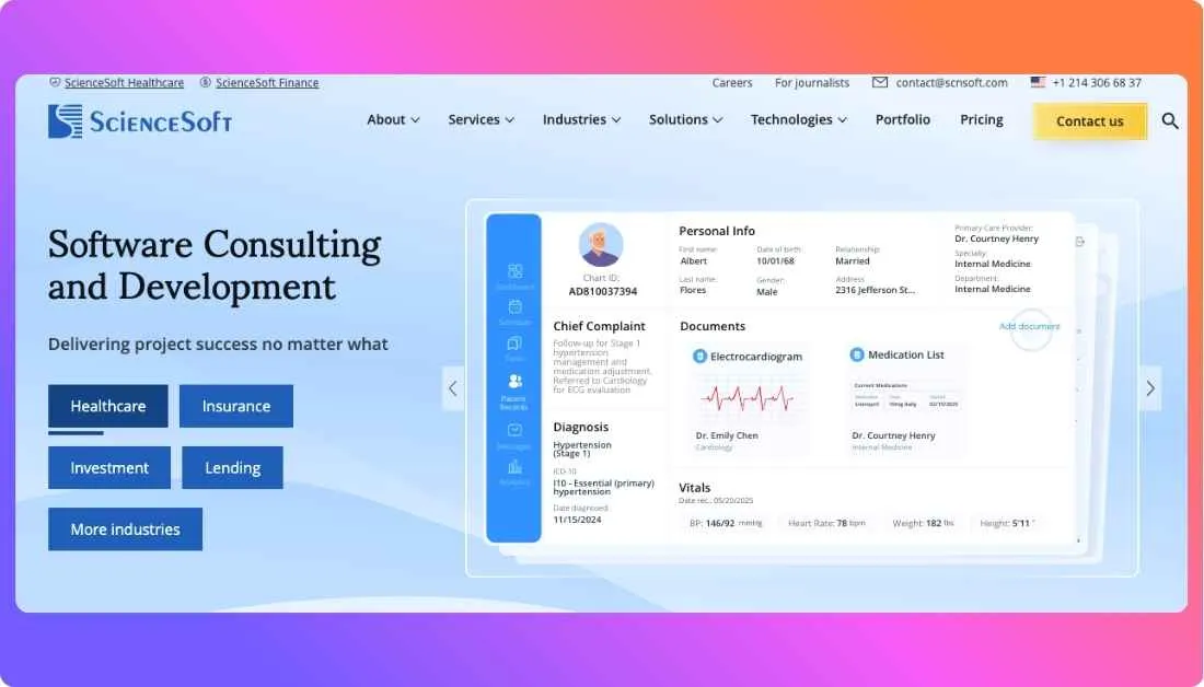 ScienceSoft Home Page