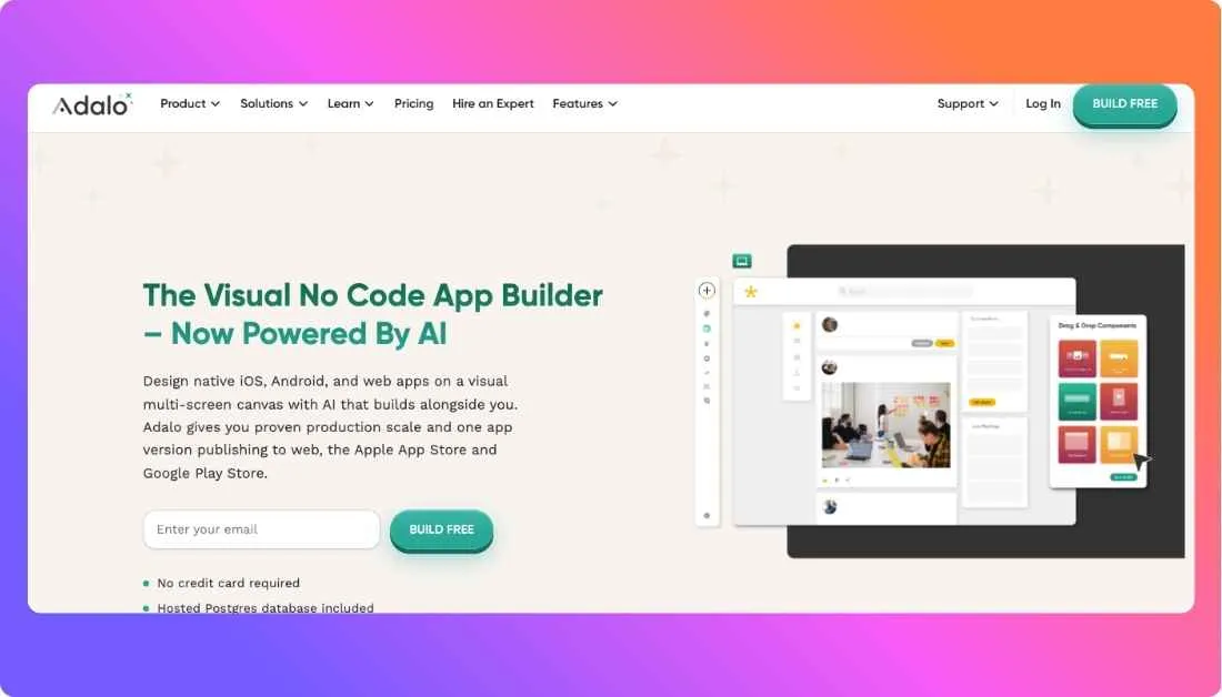Adalo Home Page