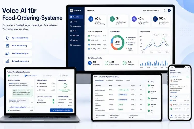 Voice-AI-Bestellsystem für die Gastro