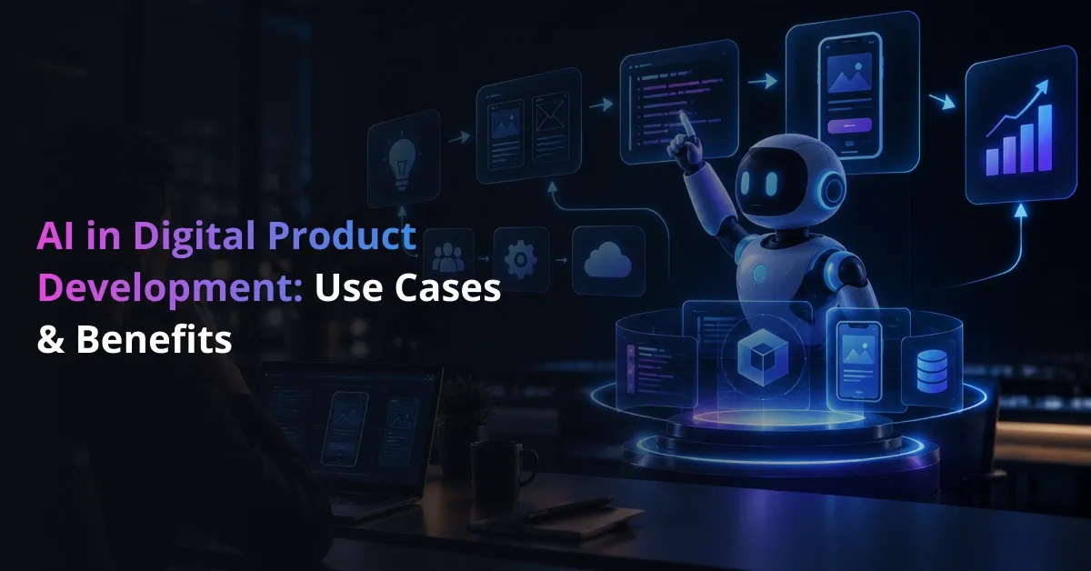 AI in Digital Product Development: Use Cases, Benefits, Process, and Future