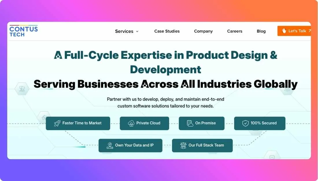 CONTUS Tech Home page