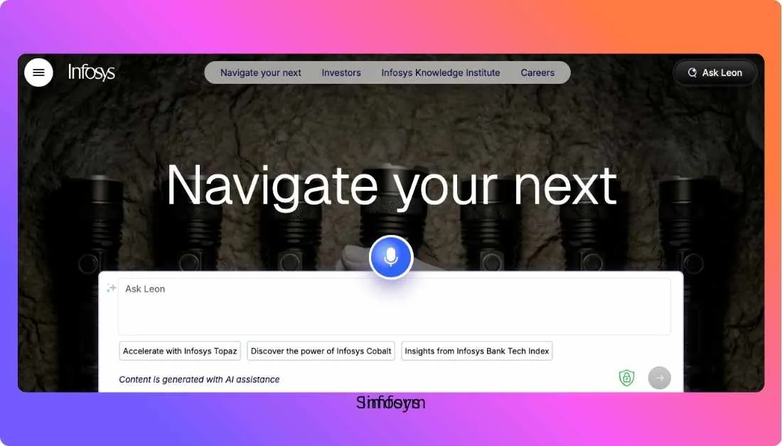 Infosys Home page