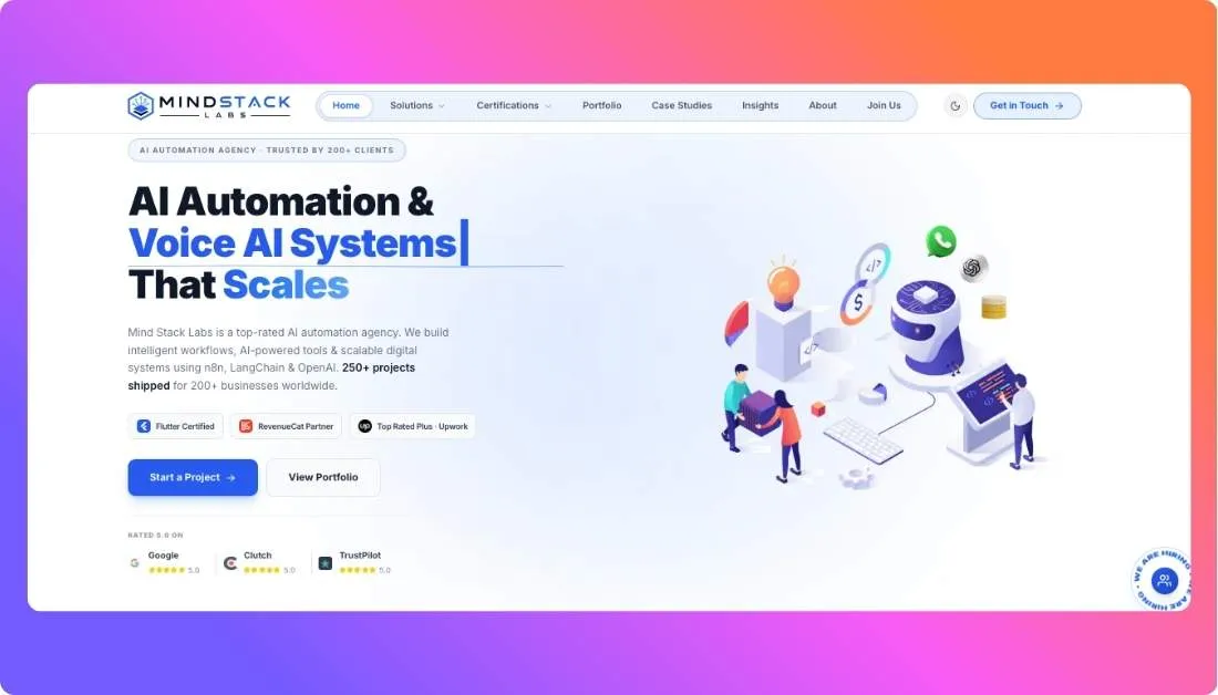 MindStack Labs Home page