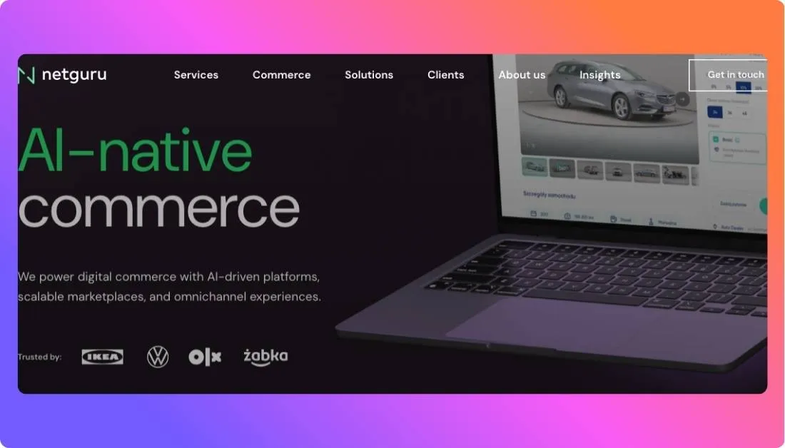 Netguru Home page