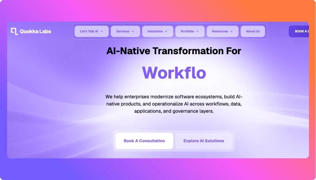 Quokka Labs Home page
