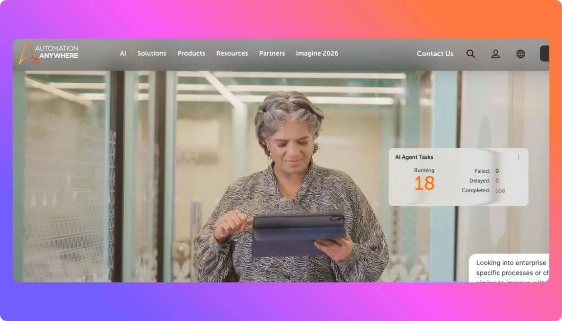 Automation Anywhere Home page