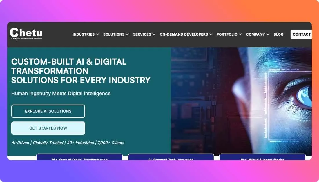 Chetu Home page