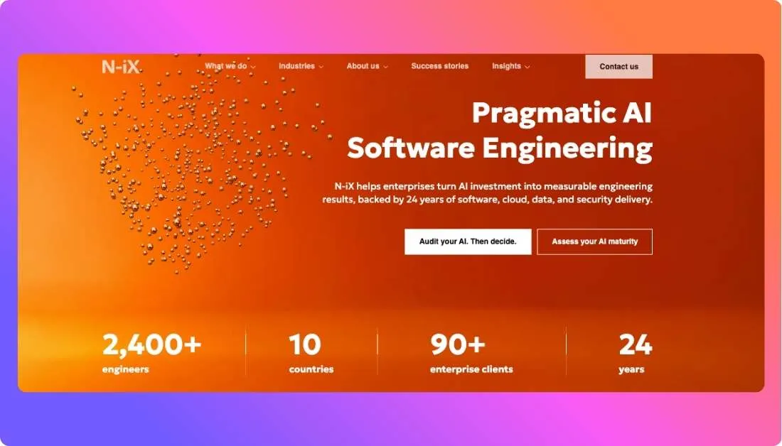N-iX Home page