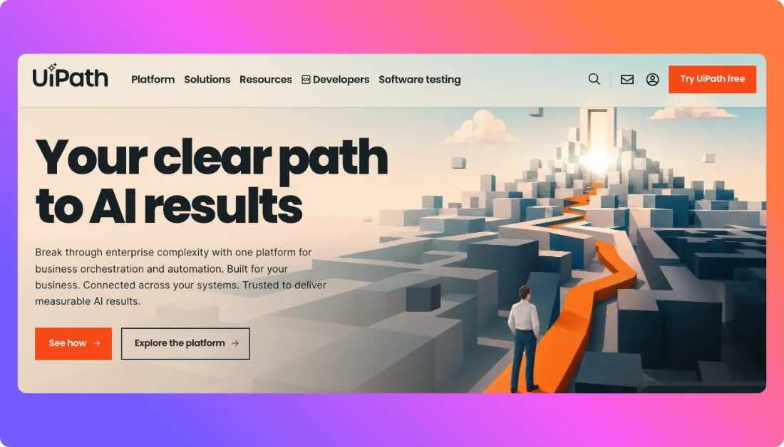 UiPath Home page